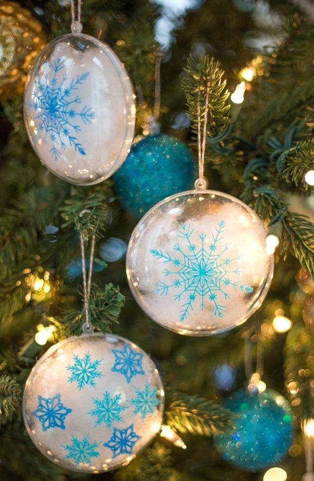 clear snowflake ornament