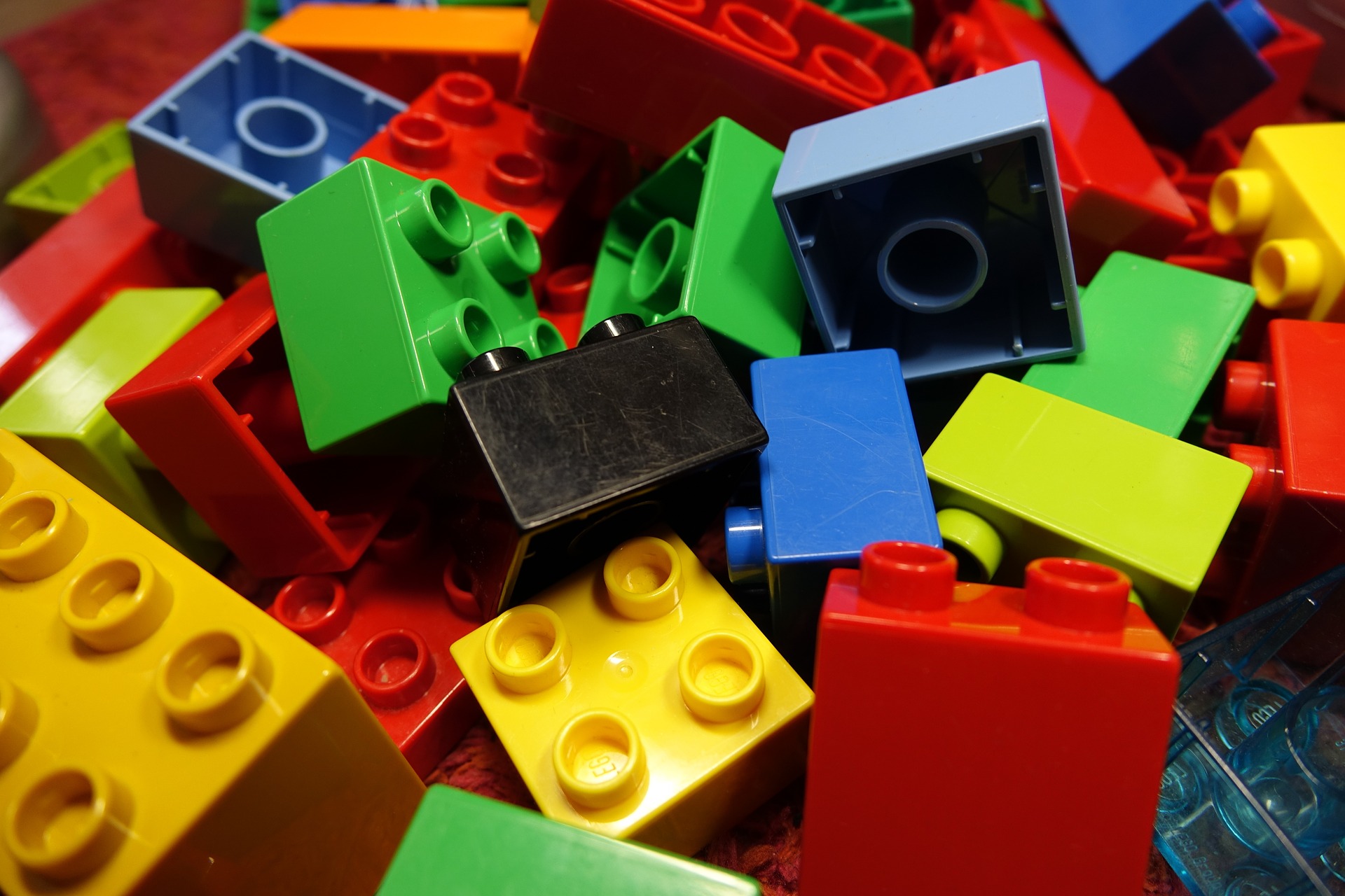 Close up of LEGO blocks