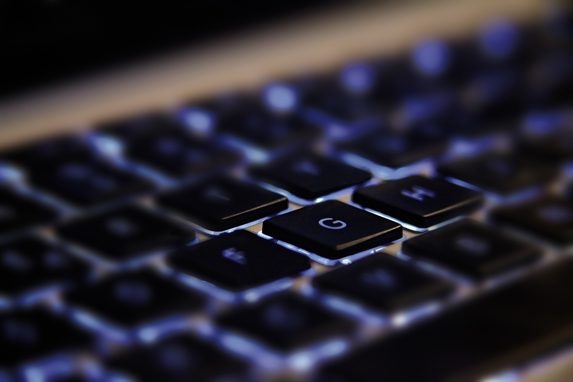 laptop keyboard closeup