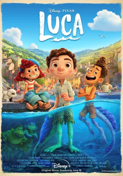 Disney's Pixar Luca movie poster