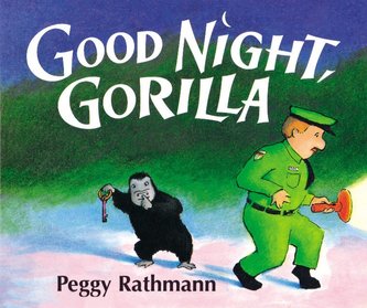 Book cover of Good Night Gorilla with gorilla and zookeeper
