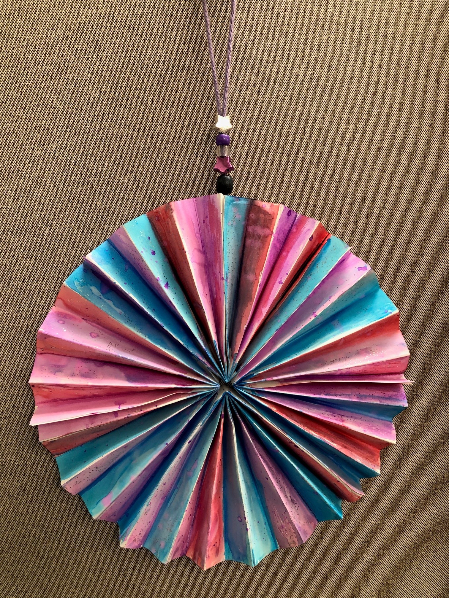 painted paper pinwheel