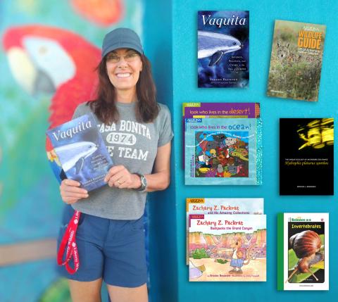 Brooke with books