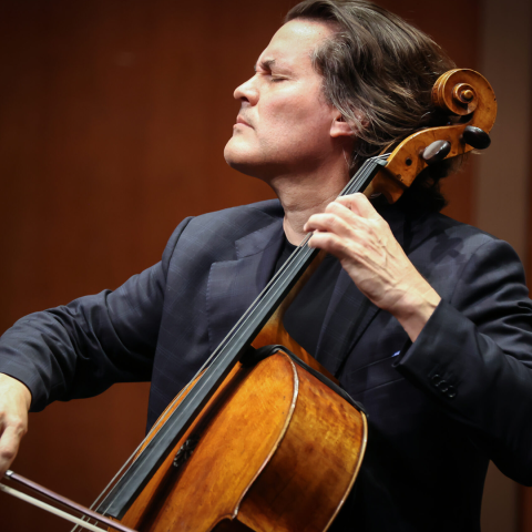 Cellist Zuill Bailey performing.  