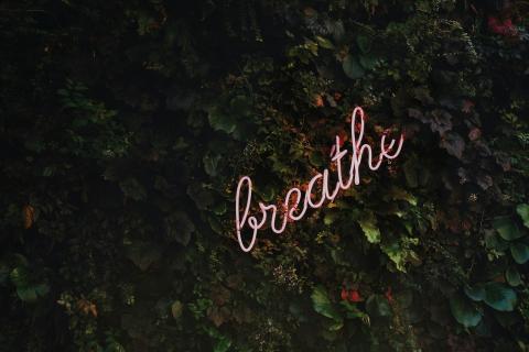 sign with breath sign
