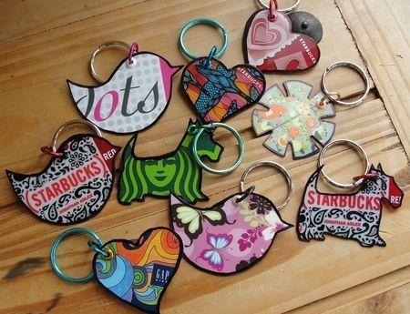 key chains with different shapes