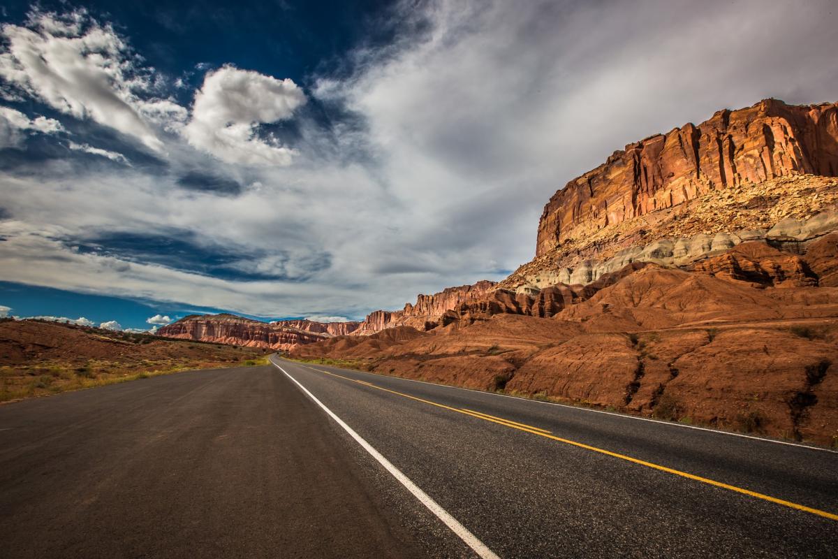 highway and mountain