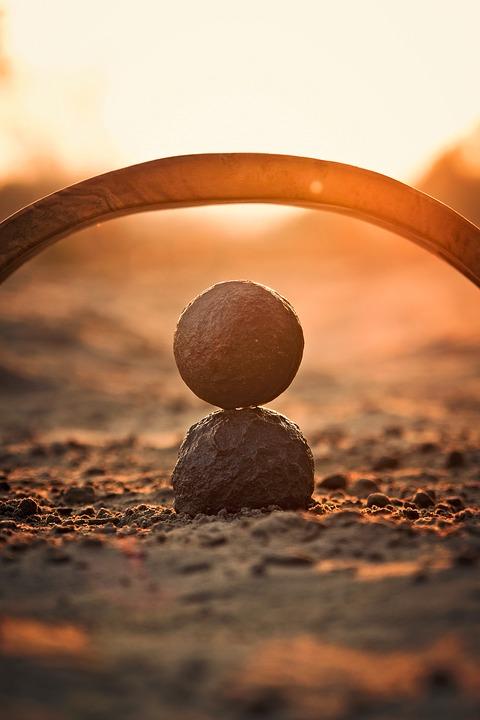 relaxing rock sculpture