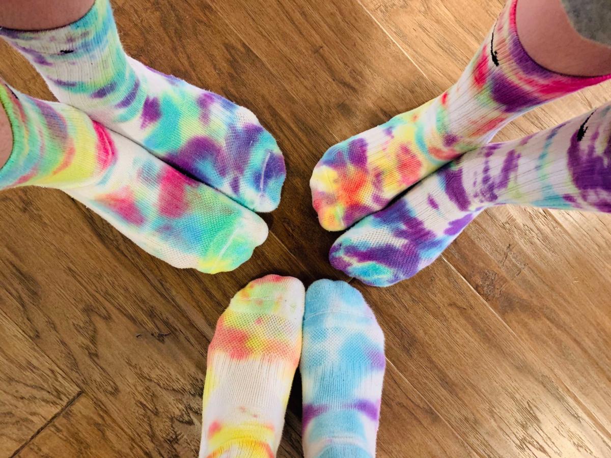 tie dye socks