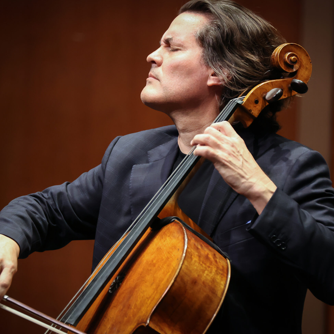 Cellist Zuill Bailey performing.  