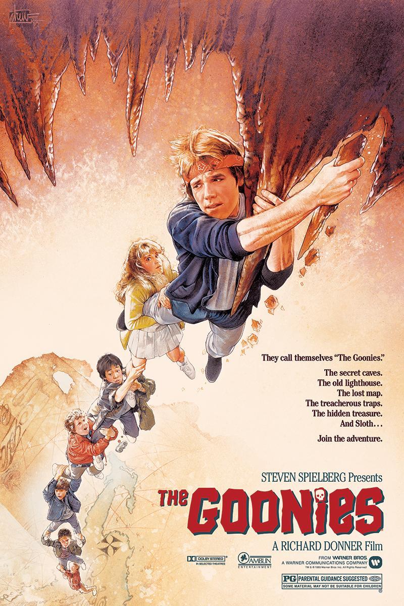 movie poster for "The Goonies"